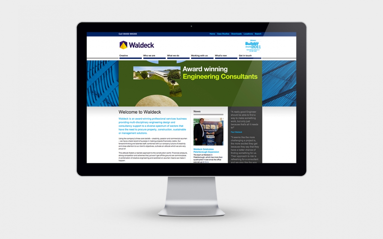Waldeck website design