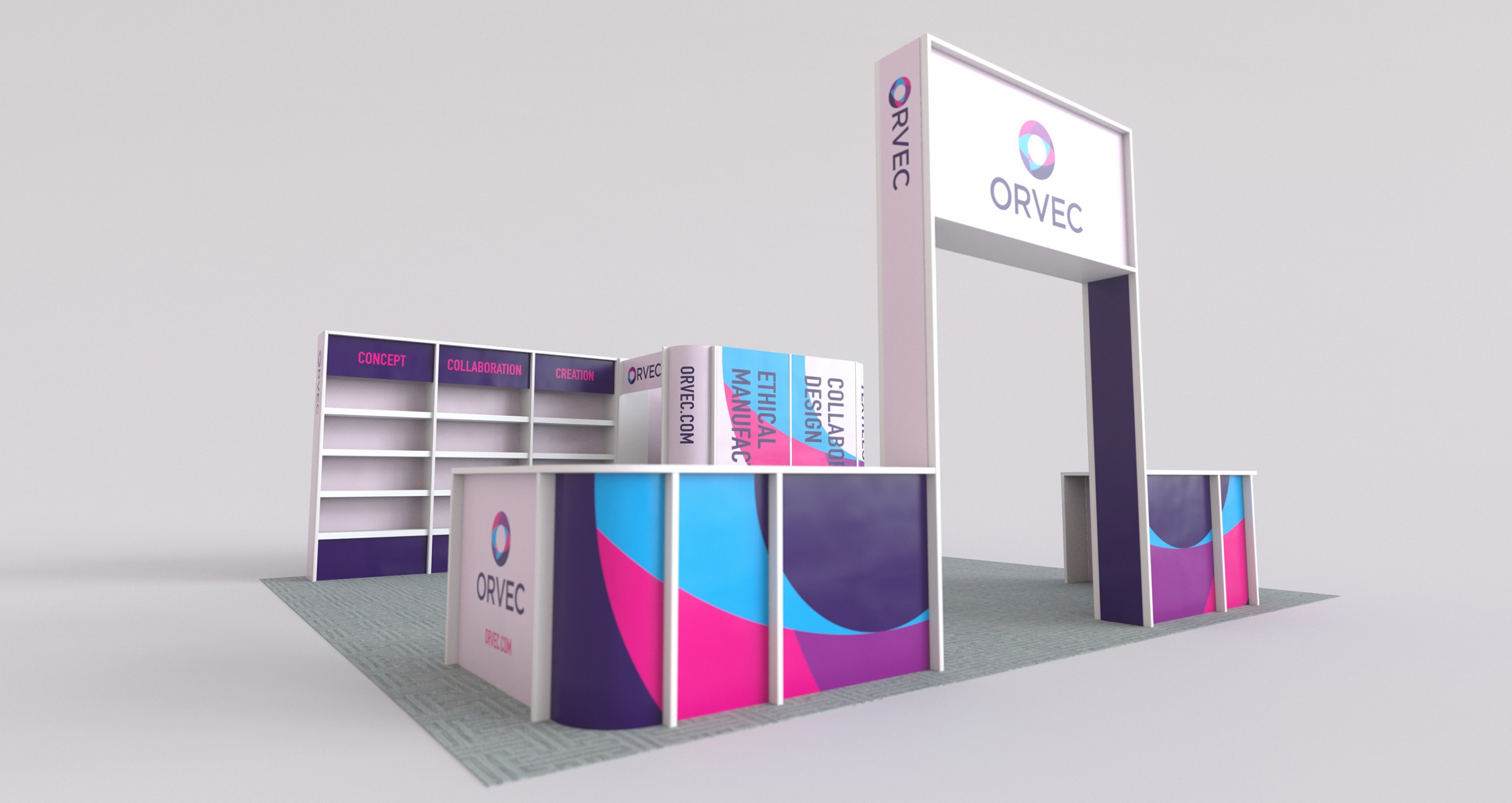 Exhibition stand design - orvec