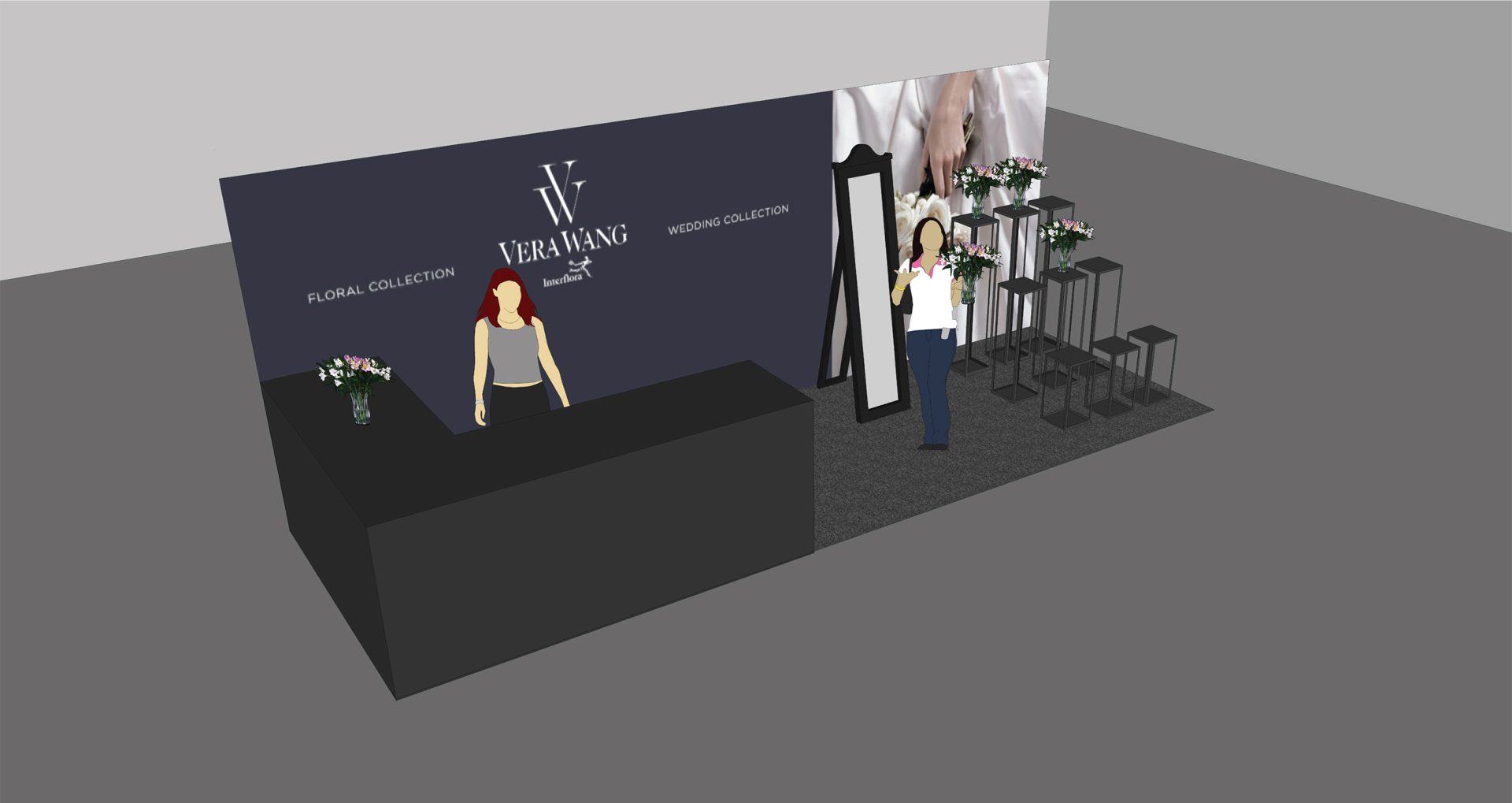 Vera Wang exhibition stand