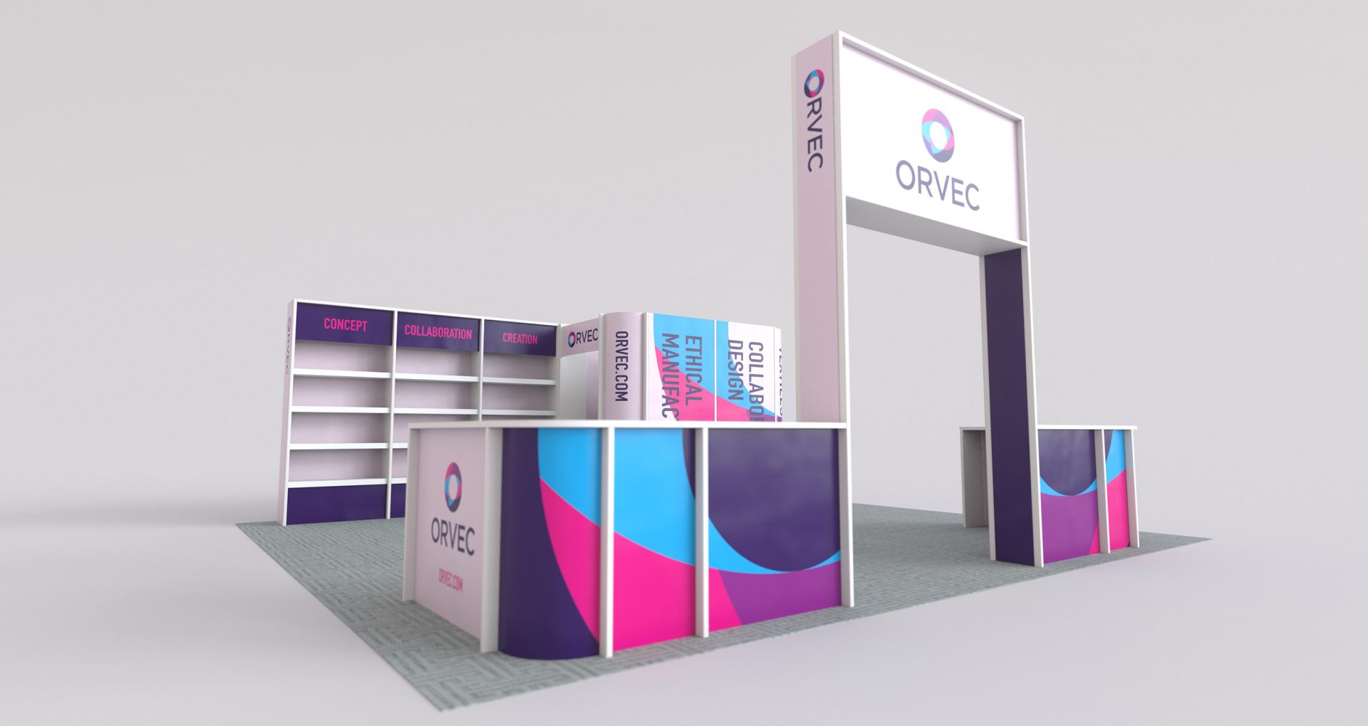 Orvec exhibition stand