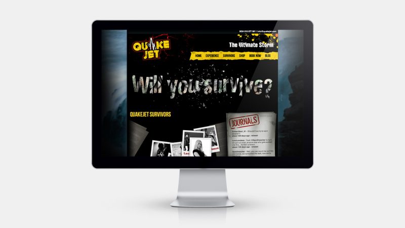 QuakeJet website