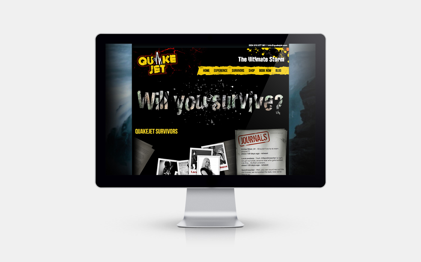 QuakeJet website