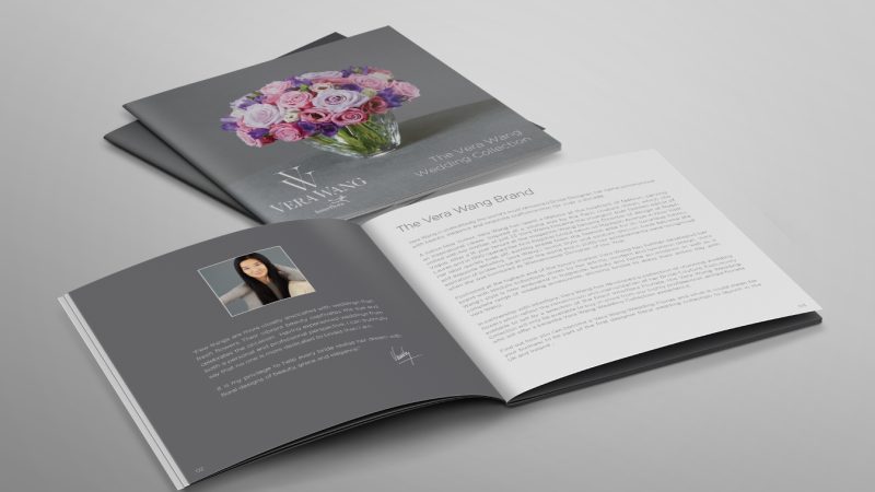 Vera Wang invitation brochure